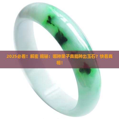 什么果子才能做出来玉石