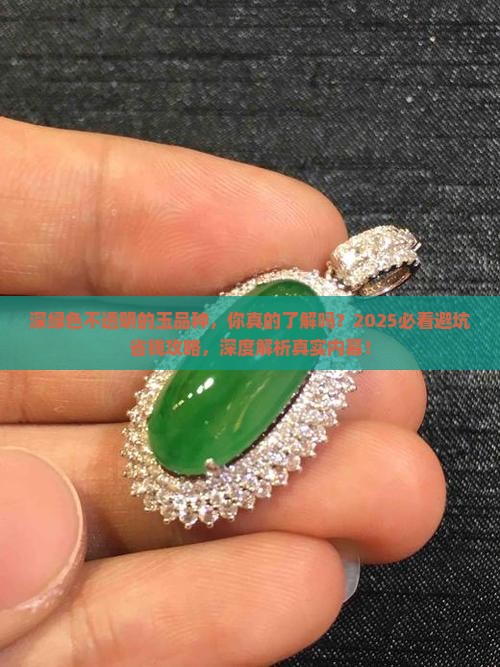 深绿色不透明的玉品种