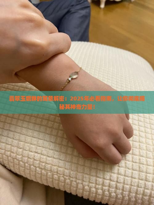 翡翠玉貔貅的寓意是什么样的