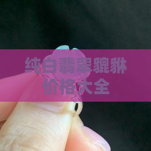 纯白翡翠貔貅