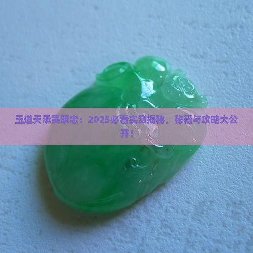 玉道天承吴明忠