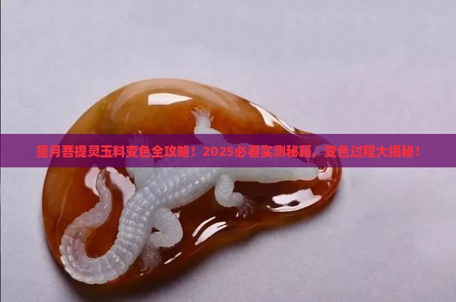 星月菩提灵玉料变色过程