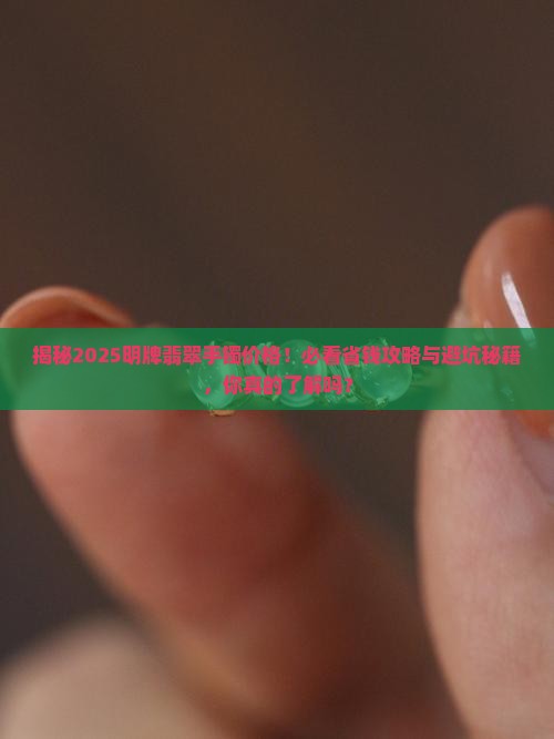 明牌翡翠手镯多少钱