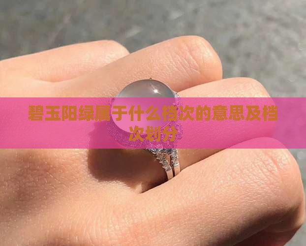碧玉阳绿属于什么档次的意思及档次划分