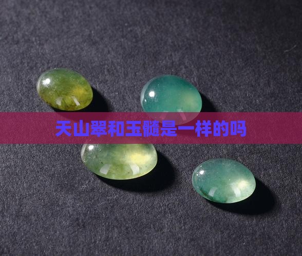 天山翠和玉髓是一样的吗