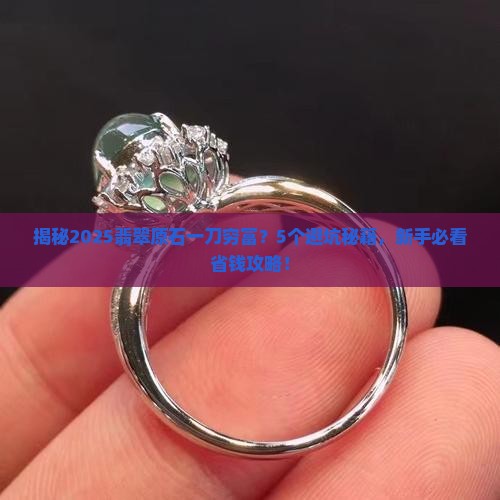 翡翠原石一刀穷富
