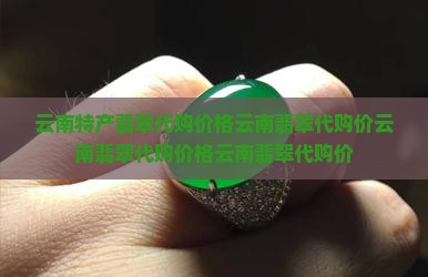 云南特产翡翠代购价格