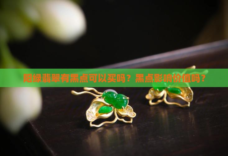 阳绿翡翠有黑点可以买吗