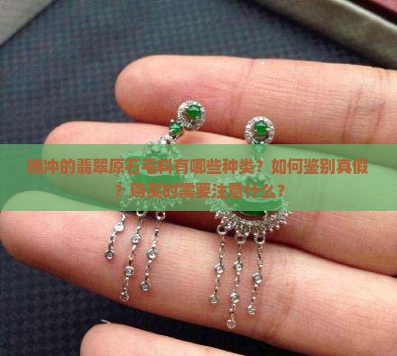 腾冲的翡翠原石毛料有哪些种类？如何鉴别真假？购买时需要注意什么？