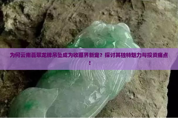 为何云南翡翠龙牌吊坠成为收藏界新宠？探讨其独特魅力与投资痛点！