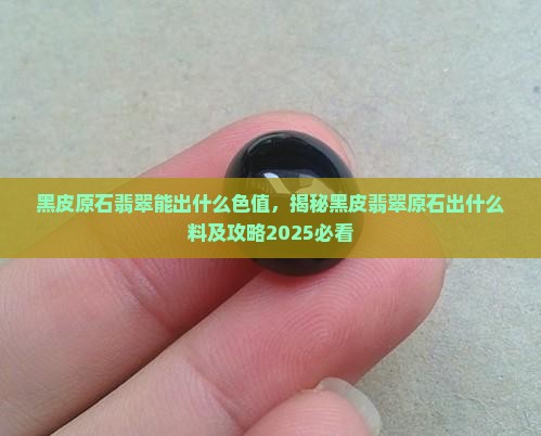 黑皮原石翡翠能出什么色值