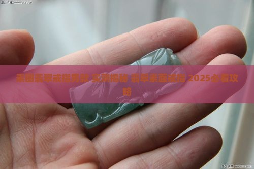 素圈翡翠戒指男款