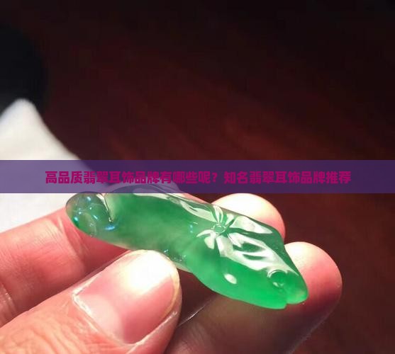 高品质翡翠耳饰品牌有哪些呢