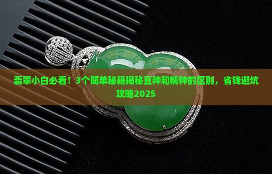 如何区别豆种和糯种翡翠