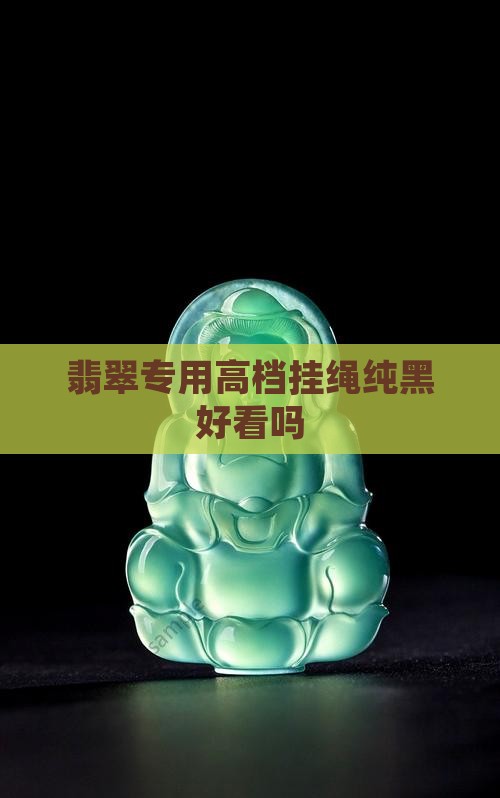 翡翠专用高档挂绳纯黑