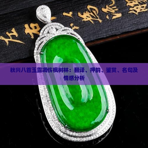 秋兴八首玉露凋伤枫树林