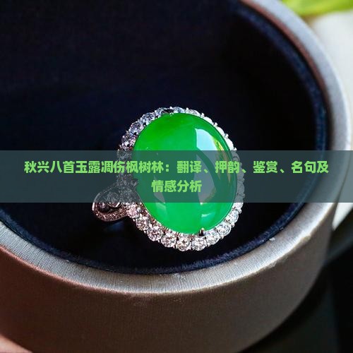 秋兴八首玉露凋伤枫树林