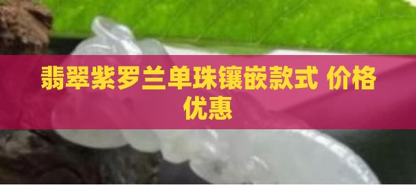 浓紫罗兰翡翠单珠镶嵌款式