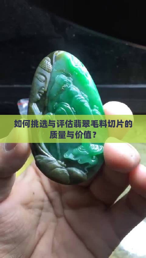 如何挑选与评估翡翠毛料切片的质量与价值？