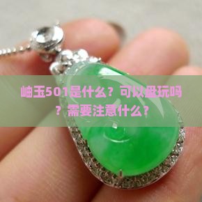 岫玉501是什么？可以盘玩吗？需要注意什么？