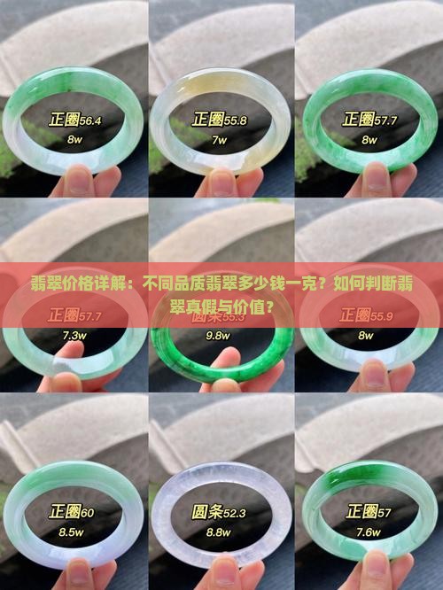 翡翠价格详解：不同品质翡翠多少钱一克？如何判断翡翠真假与价值？