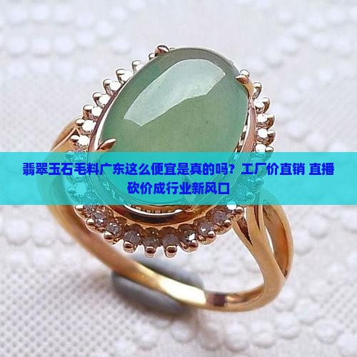 翡翠玉石毛料广东这么便宜是真的吗？工厂价直销+直播砍价成行业新风口
