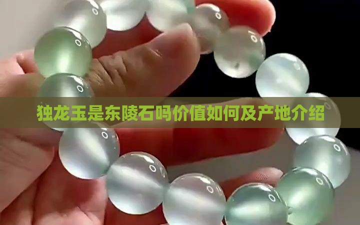 独龙玉是东陵石吗价值如何及产地介绍