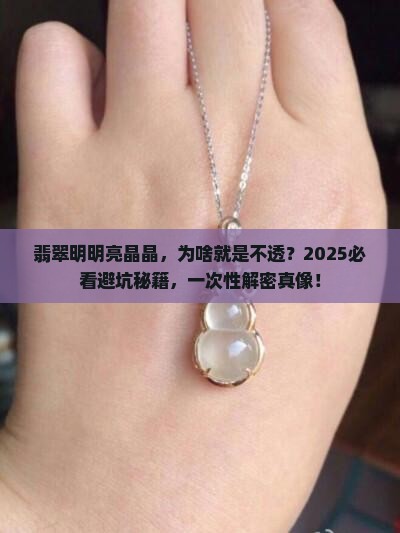 翡翠亮但不透