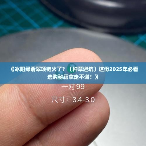 冰阳绿翡翠项链