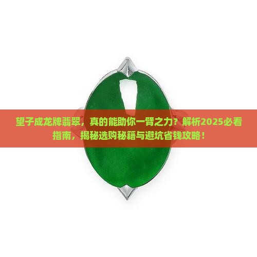 望子成龙牌翡翠