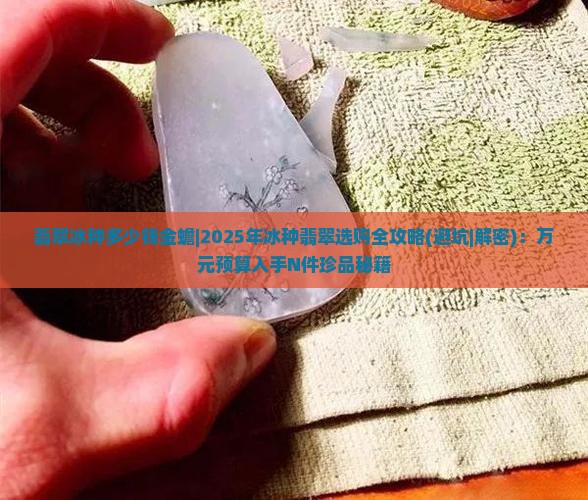 翡翠冰种多少钱金蟾
