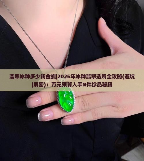 翡翠冰种多少钱金蟾