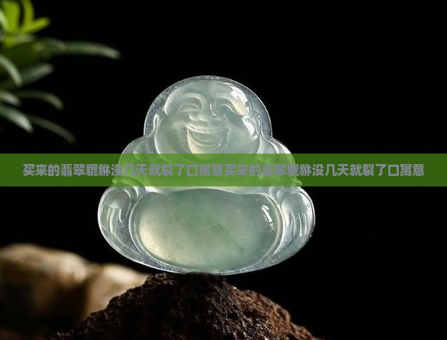 买来的翡翠貔貅没几天就裂了口寓意