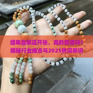 缅甸翡翠店开张