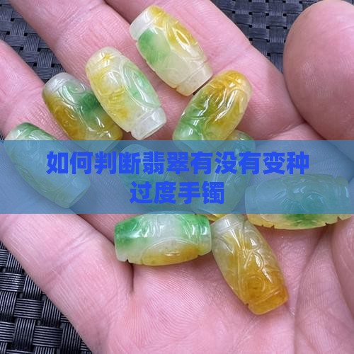 翡翠怎么看有没有变种过度手镯