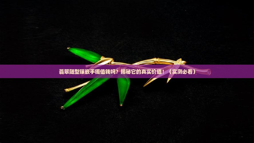翡翠随型镶嵌手镯值钱吗