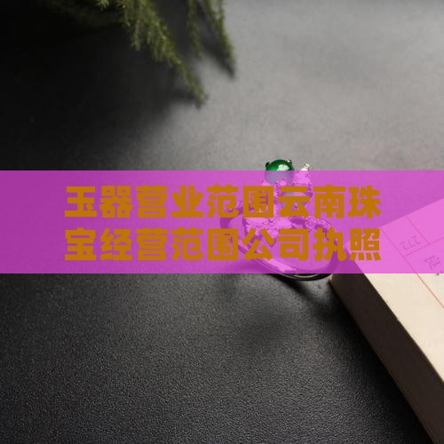 玉器营业范围