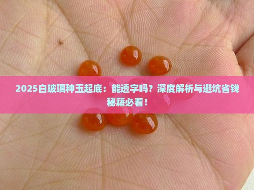 白玻璃种的玉能透字吗