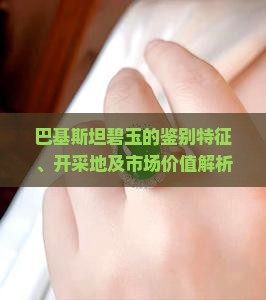巴基斯坦碧玉的鉴别特征、开采地及市场价值解析：如何判断真伪与投资收藏指南？