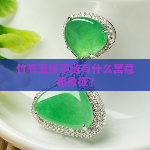 竹节玉蝉手链有什么寓意和象征？