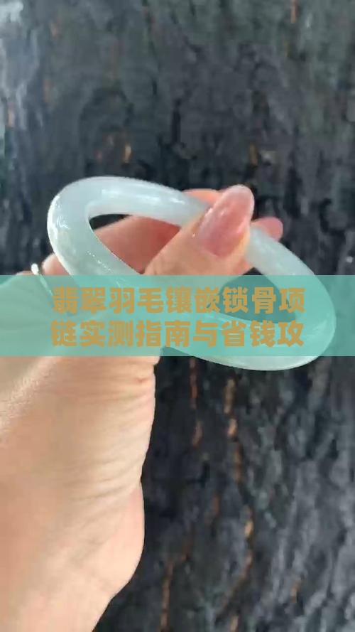 翡翠羽毛镶嵌锁骨链