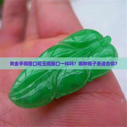 黄金手镯圈口和玉手镯圈口一样吗