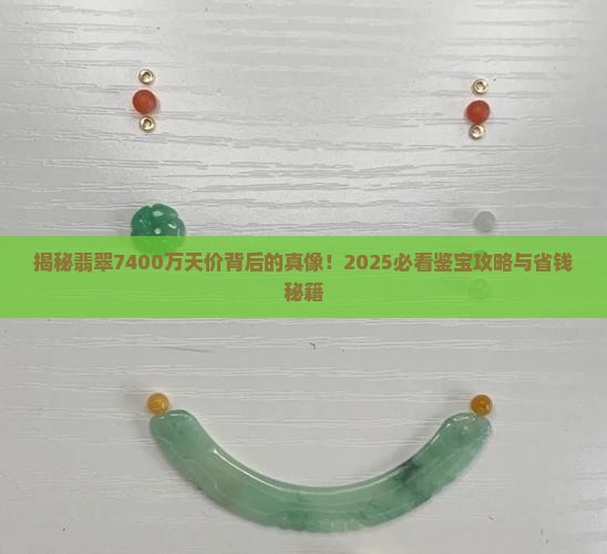 鉴宝翡翠7400万