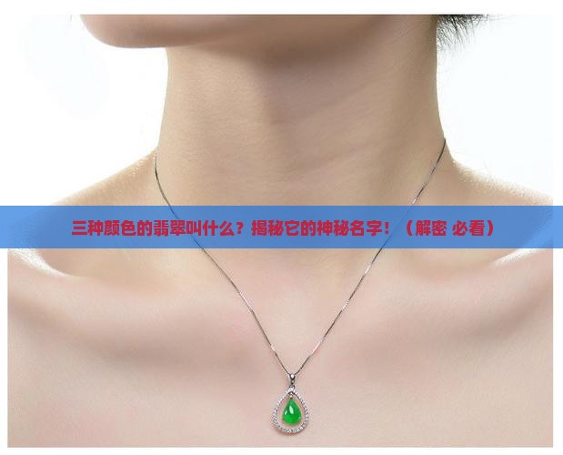 三种颜色的翡翠叫什么