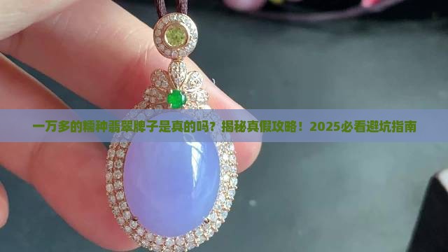 一万多的糯种翡翠牌子是真的吗
