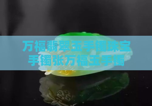 万福翡翠玉手镯珠宝手镯张万福玉手镯