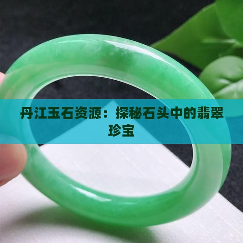 丹江玉石资源：探秘石头中的翡翠珍宝