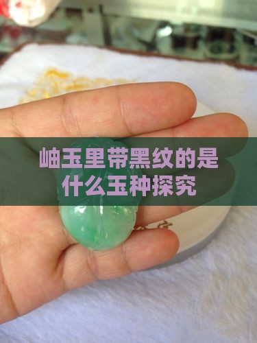 岫玉里带黑纹的是什么玉种探究