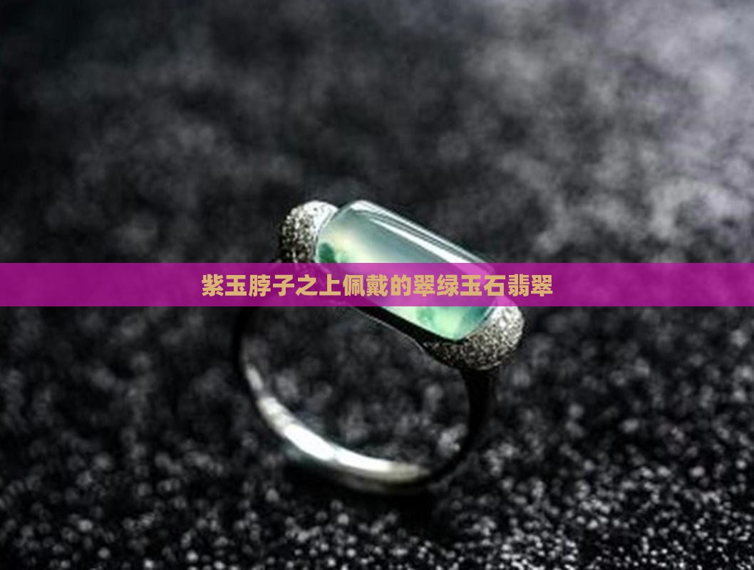 紫玉脖子之上佩戴的翠绿玉石翡翠
