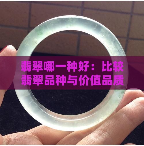 翡翠哪一种好：比较翡翠品种与价值品质优劣